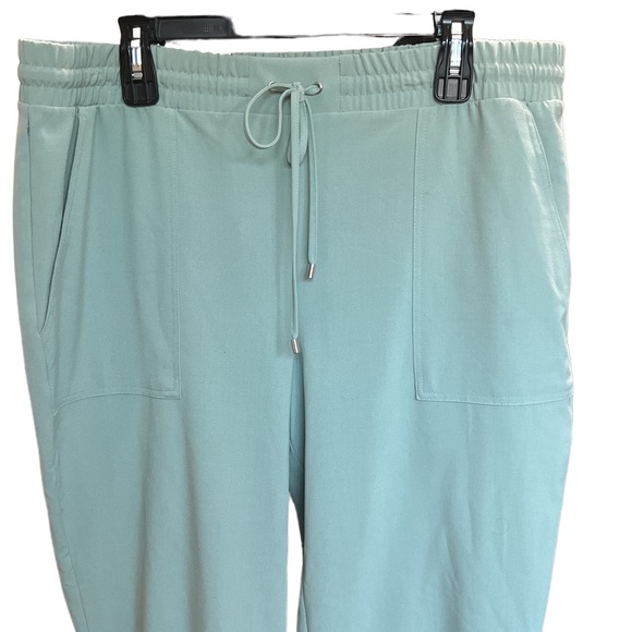 Nine West Women’s Elastic-Cuff Relaxed Jogger Pant Mint XL Mid Rise Loose Fit - Picture 6 of 10